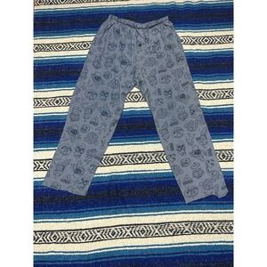 Epic Games Fortnite Pajama Pants Youth Size Medium Blue AOP
